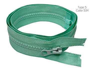 Блискавка М'ята 100см Тип5 тракторна роз'ємна з одним бігунком