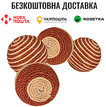 Іграшка Trixie М'яч смугастий для котів, d:4,5 см (сизаль)