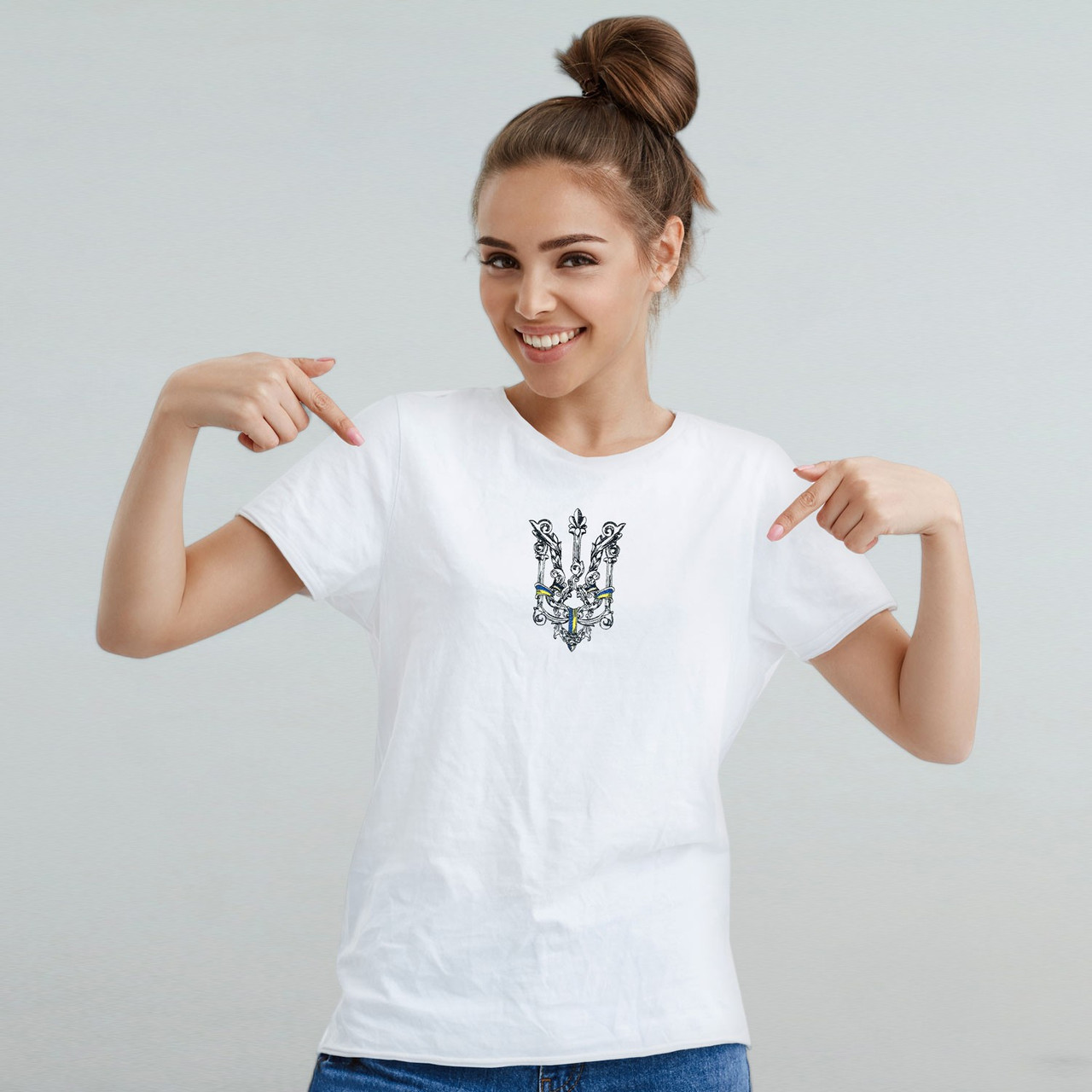 Футболка з вишивкою "Тризуб Старовинний", фото 1