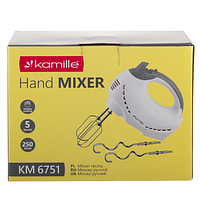 Міксер ручний 250W 6751 KAMILLE, фото 9