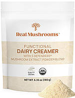 Real Mushrooms Functional Dairy Creamer / Молочні вершки + суміш із 5 екстрактів грибів 180 г