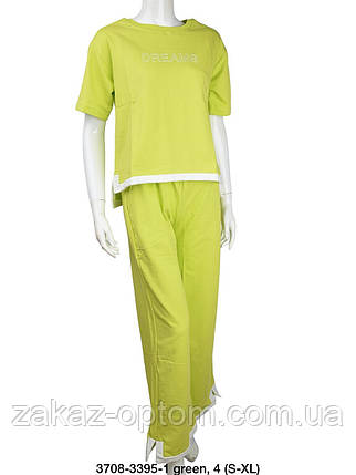 Костюм жіночий зелений оптом (S-XL) Туреччина 3708-124620, фото 1