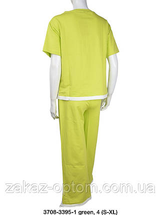 Костюм жіночий зелений оптом (S-XL) Туреччина 3708-124620, фото 3