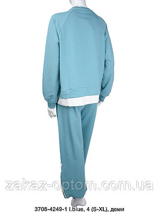 Костюм жіночий с. блакитний оптом (S-XL) Туреччина 3708-124624, фото 3