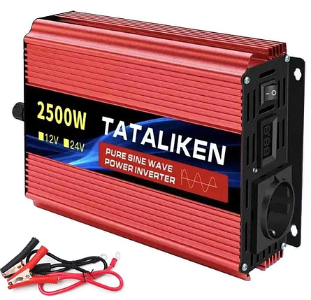 Перетворювач напруги TATALIKEN 2500W 12V на 220V ЧИСТИЙ СИНУС ІНВЕРТОР, фото 1