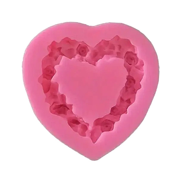 Силіконовий молд Рамка Серце, фото 1