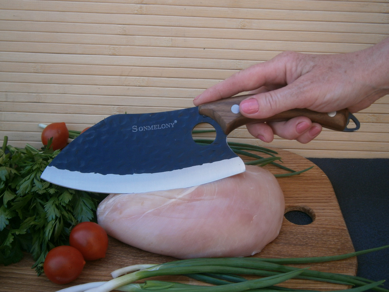 Ніж - сокирка кухарський Sonmelony Chef RT-10  29 см, фото 1