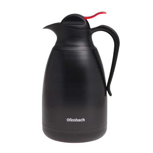 Термос "конференція" 2000мл нержавіюча сталь/пластик чорний Ofenbach 101333, фото 1