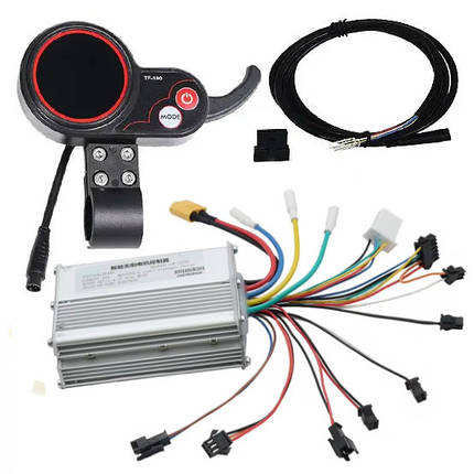 TF-100 48V 20A 6 pin дисплей, кабель і контролер для Kugoo M4, M4 PRO та інших мотор коліс з датчиками холу, фото 1