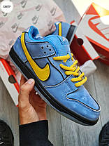 Чоловічі Кросівки Nike SB Dunk Low x Powerpuff Girls Blue Yellow / Найк СБ Данк Паверпафф Герлс Низькі Блакитні, фото 4
