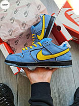 Чоловічі Кросівки Nike SB Dunk Low x Powerpuff Girls Blue Yellow / Найк СБ Данк Паверпафф Герлс Низькі Блакитні, фото 5