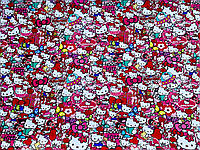 Стикер бомбинг в рулоне 100х50см Хеллоу кити Hello Kitty , Виниловая самоклейка Stickerbombing.