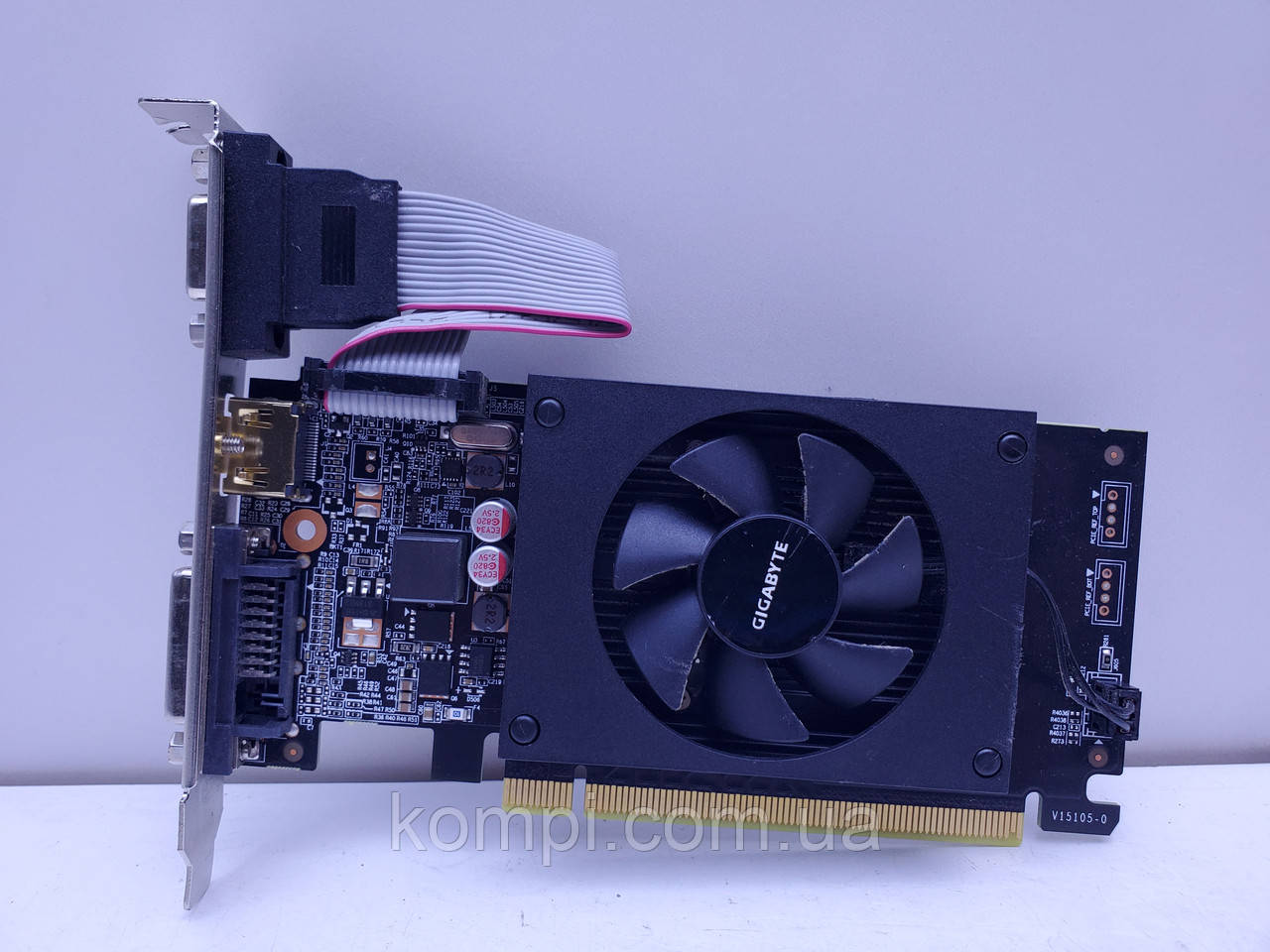 Відеокарта GIGABYTE GeForce GT 710 2GB (GDDR3,64 Bit,HDMI,PCI-Ex,Б/у)