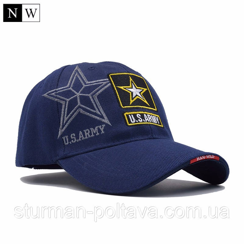 Бейболка синя US.ARMY STAR