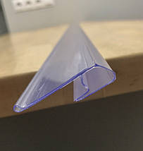 Цінникотримач для дротяних полиць 1250*39 мм, Тримач цінника для кошиків з лози довжиною 1,25 м (1317), фото 4