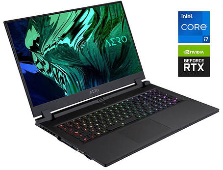 Ігровий ноутбук Б-клас Gigabyte Aero 17 HDR XD/ 17.3" 3840x2160/ i7-11800H/ 16GB RAM/ 1000GB SSD/ RTX 3070 8GB, фото 1