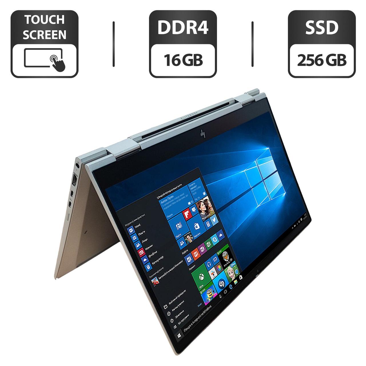 Ноутбук HP EliteBook X360 830 G6/ 13.3" (1920x1080) Сенсорний/ Core i5-10310U/ 16 GB RAM/ 256 GB SSD/ UHD