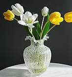 Скляна ваза для квітів, що світиться в темряві, Avatar 21см, фото 5