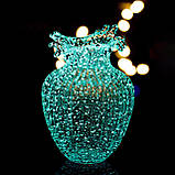 Скляна ваза для квітів, що світиться в темряві, Avatar 21см, фото 9