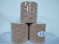 Перфорованый тейп Kinesiology tape Punch 7.5см*5м бежевий цвет