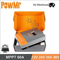 Контролер сонячної батареї VaultTec PowMr MPPT 60 A (12 В 24 В 36 В 48 В) Lifepo4