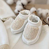 Костюм для хрещення "Аріна-3" велюр зріст 68 см (3 – 6 місяців) Betis Молочний, фото 4