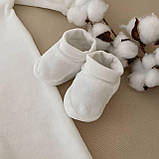 Чоловічок для хрещення "Тимофійчик В" велюр зріст 62 см (1 – 3 місяці) Betis Молочний, фото 3