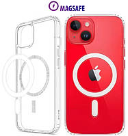 Протиударний прозорий чохол на iPhone 14 з MagSafe
