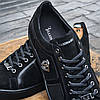 Чоловічі замшеві кеди (натуральна замша) демісезонні чорні, чоловіче взуття весна осінь, розмір 40 - 48, фото 7