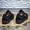 Чоловічі замшеві кеди (натуральна замша) демісезонні чорні, чоловіче взуття весна осінь, розмір 40 - 48, фото 6