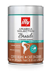 Кава в зернах illy Arabica Selection Brasile 250 гр з/б Італія Іллі Бразилія 100% Арабіка