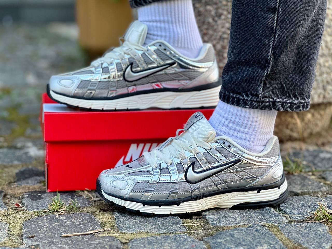 Мужские кроссовки Nike P-6000 Metallic (Серые) Обувь Найк П-6000 ...