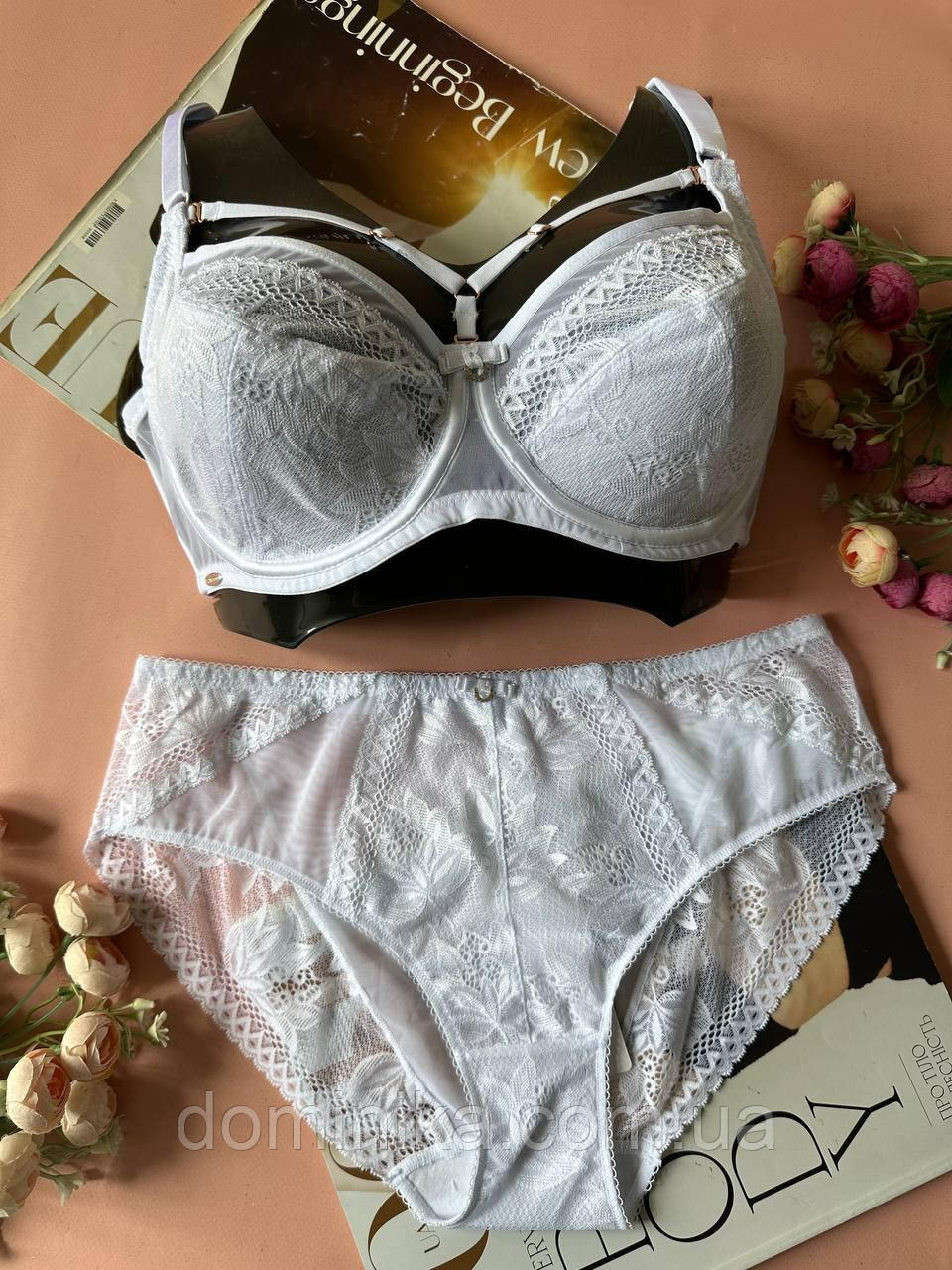 80/85/95С  Жіноча білизна комплект на чашку С білий