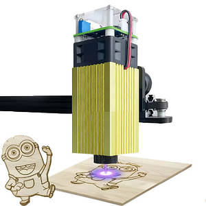 Потужний лазер для різання гравіювання 40 Вт 450 нм LT-40W-A-Gold