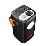 Повербанк для ноутбуків ETU100 60000 mAh 100W PD+QC Black 2xType-C/3xUSB з ліхтарем, повербанк для ігрової консолі.