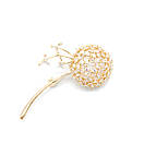 Брошка у вигляді кульбаби в оксамитовій подарунковій коробці, фото 4