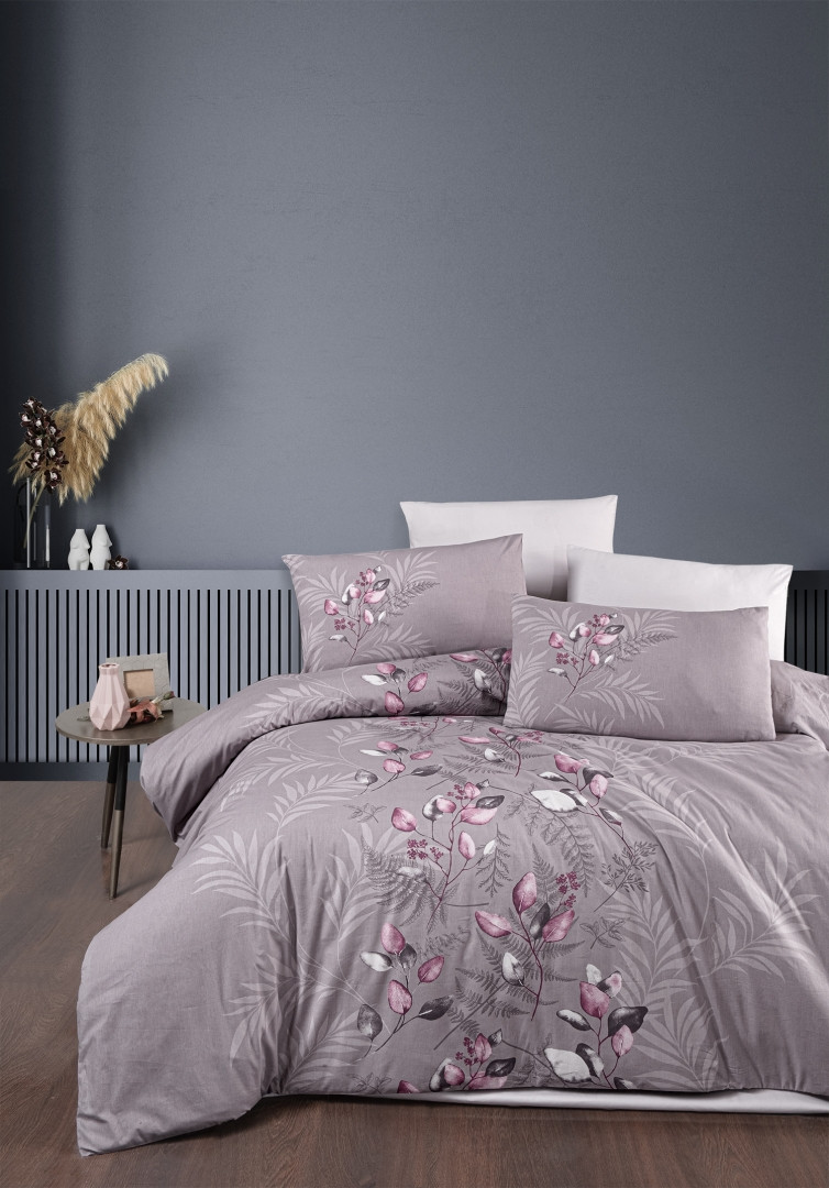 Турецька Постільна білизна First Choice Ranforce Hardy Violet 200х220см