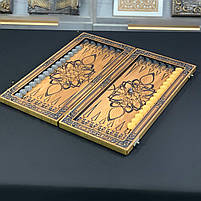 Нарди деревя'ні ручної роботи Козак 48×23 см подарункові, фото 7