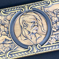 Нарди деревя'ні ручної роботи Козак 48×23 см подарункові, фото 3