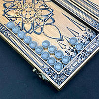 Нарди деревя'ні ручної роботи Козак 48×23 см подарункові, фото 9