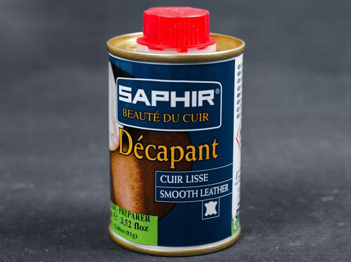 Рідина для зняття фарби Saphir Decapant, флакон жерстяної, 100 мл (0844)