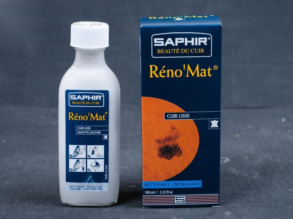 Очищувач для гладкої шкіри Saphir Renomat, скло, 100 мл (0514)