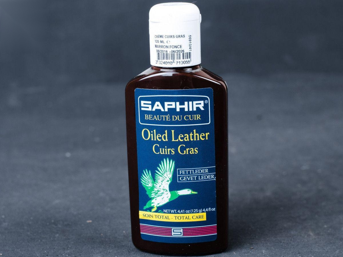 Крем-бальзам для жированной шкіри, Saphir Greasy Leather (0713), кол.середньо-коричневий (37)