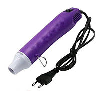 Термофен, фен для термоусадки, паяльний фен Heat Gun 300w, purple