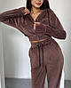 Костюм жіночий з якісного велюру, ніжний та зручний, фото 10