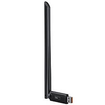 Usb Wi-Fi адаптер модуль для ПК із зовнішньою антеною Baseus FastJoy Series WiFi Adapter 150Mbps Cluster Black, фото 4