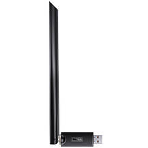 Usb Wi-Fi адаптер модуль для ПК із зовнішньою антеною Baseus FastJoy Series WiFi Adapter 150Mbps Cluster Black, фото 6