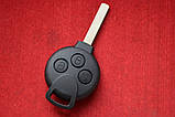 Ключ Smart Fortwo 3 кнопки корпус із 2010 р. Оригінал, фото 7