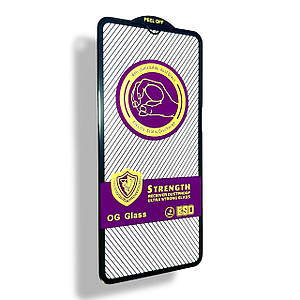 Захисне скло DK для Samsung Galaxy A20s (A207)  Ultra Strong V Strength ESD Full Glue (black)