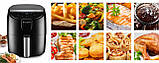 Аерофритюрниця, аерогриль, мультипіч безмасляна Mozano AGD/FRY/01#SRE (1500 Вт, 4 л, 8 авто програм), фото 10